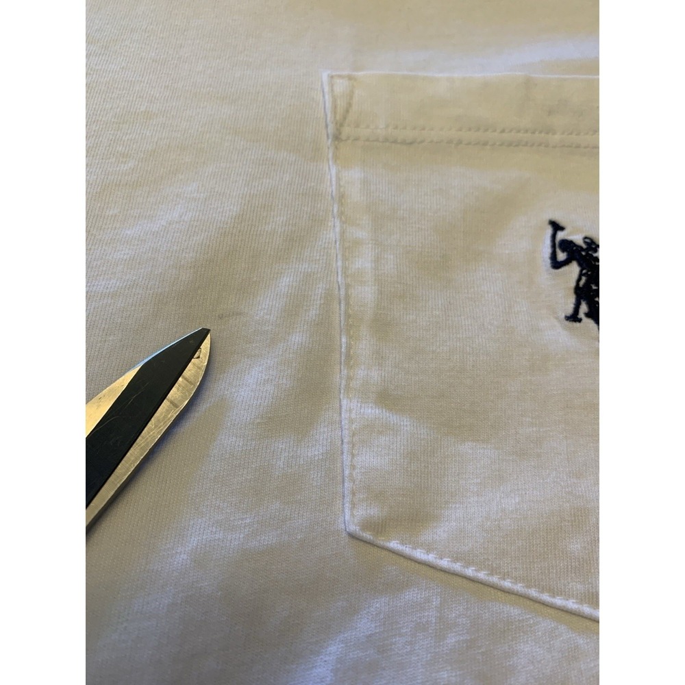 US Polo Assn Mens White Short Sleeve T Shirt Classic Pony Logo Size Small - Picture 10 of 16